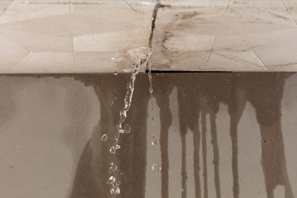 Professional Water Damage Restoration technician working in Candia, NH